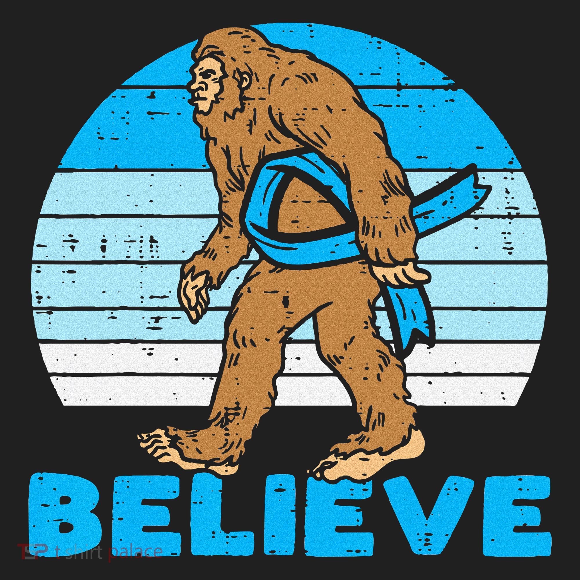 Bigfoot Sasquatch Light Blue Ribbon Prostate Cancer Aware Women's Sweatshirt