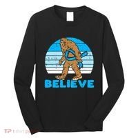 Bigfoot Sasquatch Light Blue Ribbon Prostate Cancer Aware Long Sleeve Shirt thumb 0