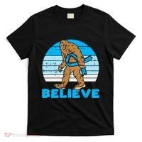Bigfoot Sasquatch Light Blue Ribbon Prostate Cancer Aware T-Shirt thumb 0