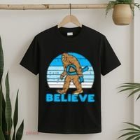 Bigfoot Sasquatch Light Blue Ribbon Prostate Cancer Aware T-Shirt thumb 2