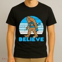Bigfoot Sasquatch Light Blue Ribbon Prostate Cancer Aware T-Shirt thumb 3
