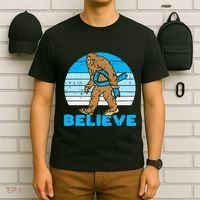 Bigfoot Sasquatch Light Blue Ribbon Prostate Cancer Aware T-Shirt thumb 6