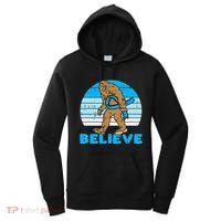 Bigfoot Sasquatch Light Blue Ribbon Prostate Cancer Aware Women's Hoodie thumb 0