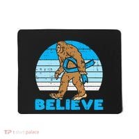 Bigfoot Sasquatch Light Blue Ribbon Prostate Cancer Aware Mousepad thumb 0
