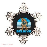Bigfoot Sasquatch Light Blue Ribbon Prostate Cancer Aware Ornament thumb 0