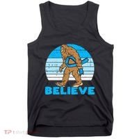 Bigfoot Sasquatch Light Blue Ribbon Prostate Cancer Aware Tank Top thumb 0