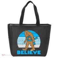 Bigfoot Sasquatch Light Blue Ribbon Prostate Cancer Aware Tote Bag thumb 0