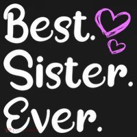 Big Sister Little Sister Middle Sister Best Sister Ever Cool Gift Doggie Tank thumb 4
