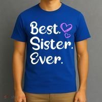 Big Sister Little Sister Middle Sister Best Sister Ever Cool Gift T-Shirt thumb 3