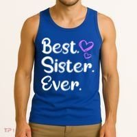 Big Sister Little Sister Middle Sister Best Sister Ever Cool Gift Tank Top thumb 3