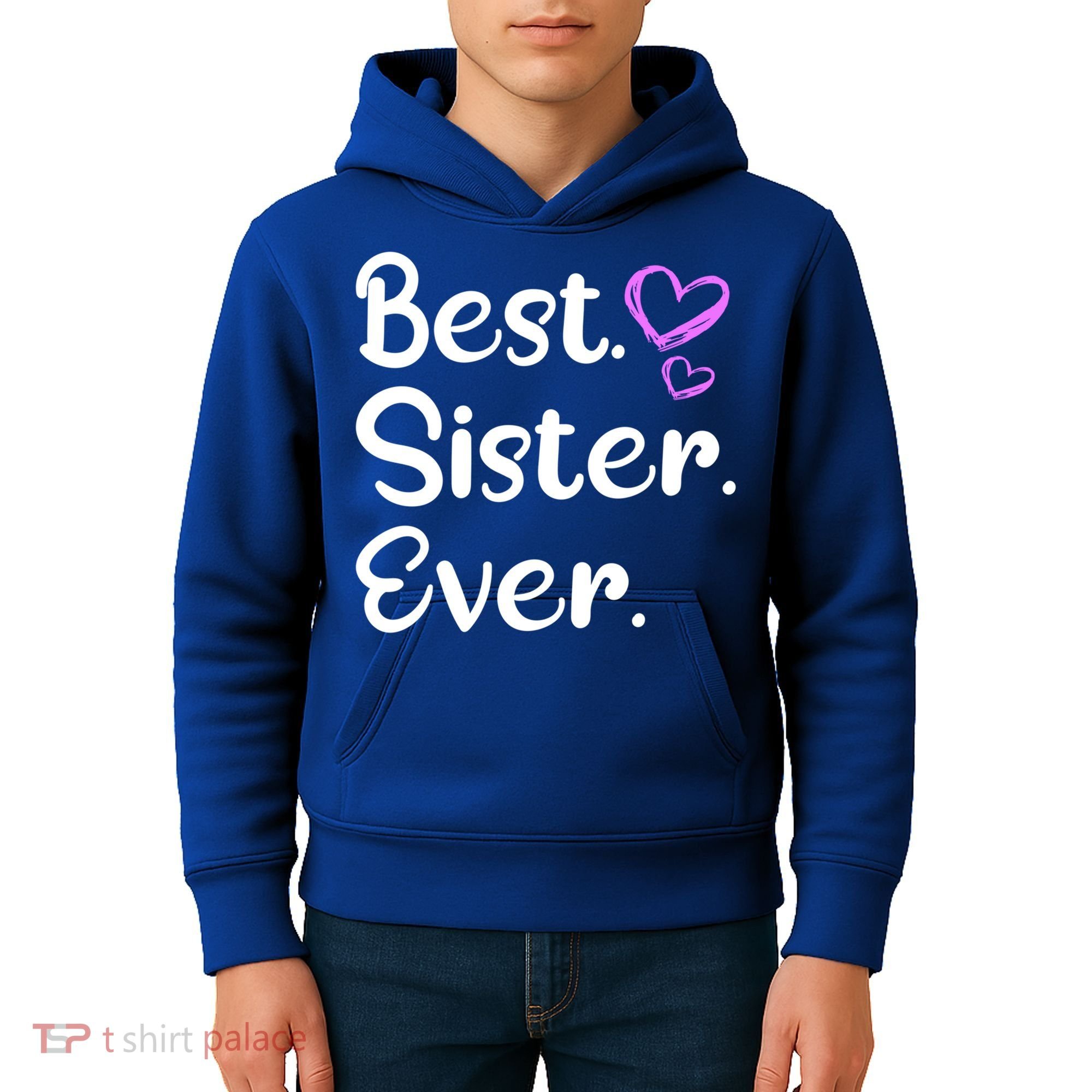 Big Sister Little Sister Middle Sister Best Sister Ever Cool Gift Kids Hoodie