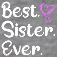 Big Sister Little Sister Middle Sister Best Sister Ever Cool Gift Women's Racerback Cropped Tank thumb 2