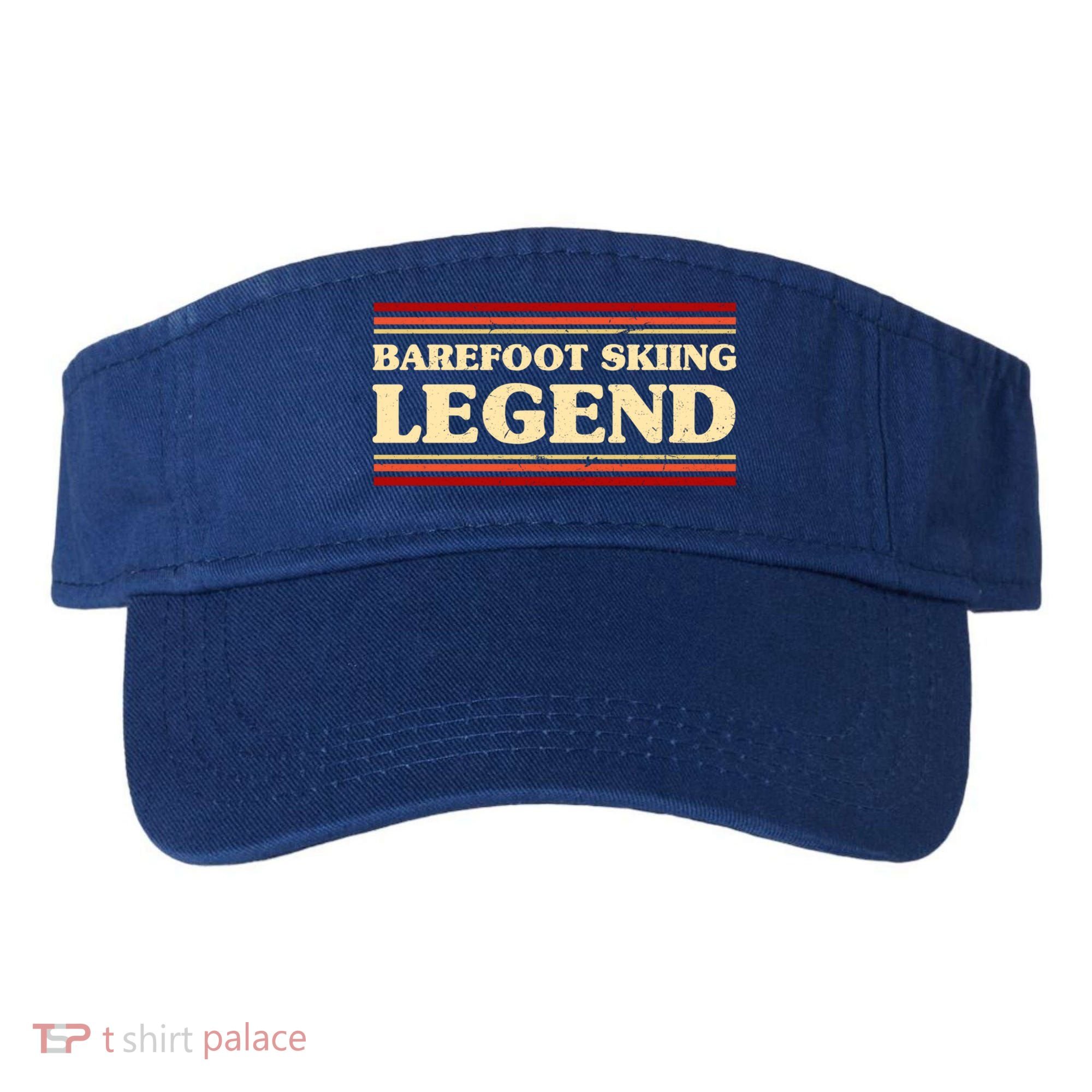 Barefoot Skiing Legend Barefooting Adventure Sports Gift Visor