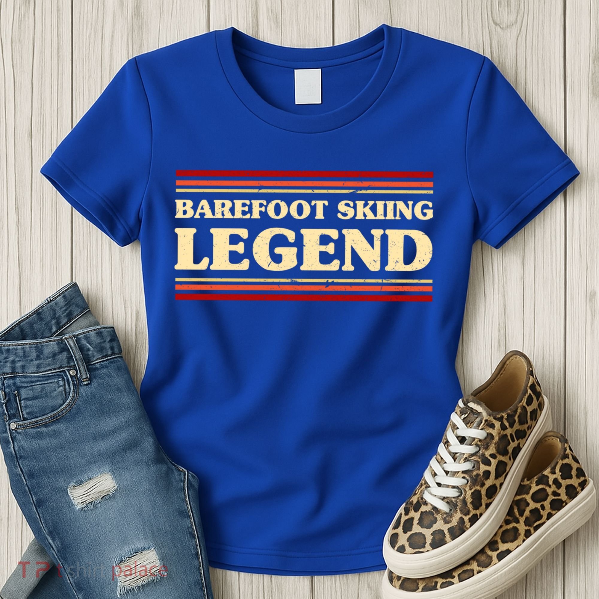 Barefoot Skiing Legend Barefooting Adventure Sports Gift Women's T-Shirt