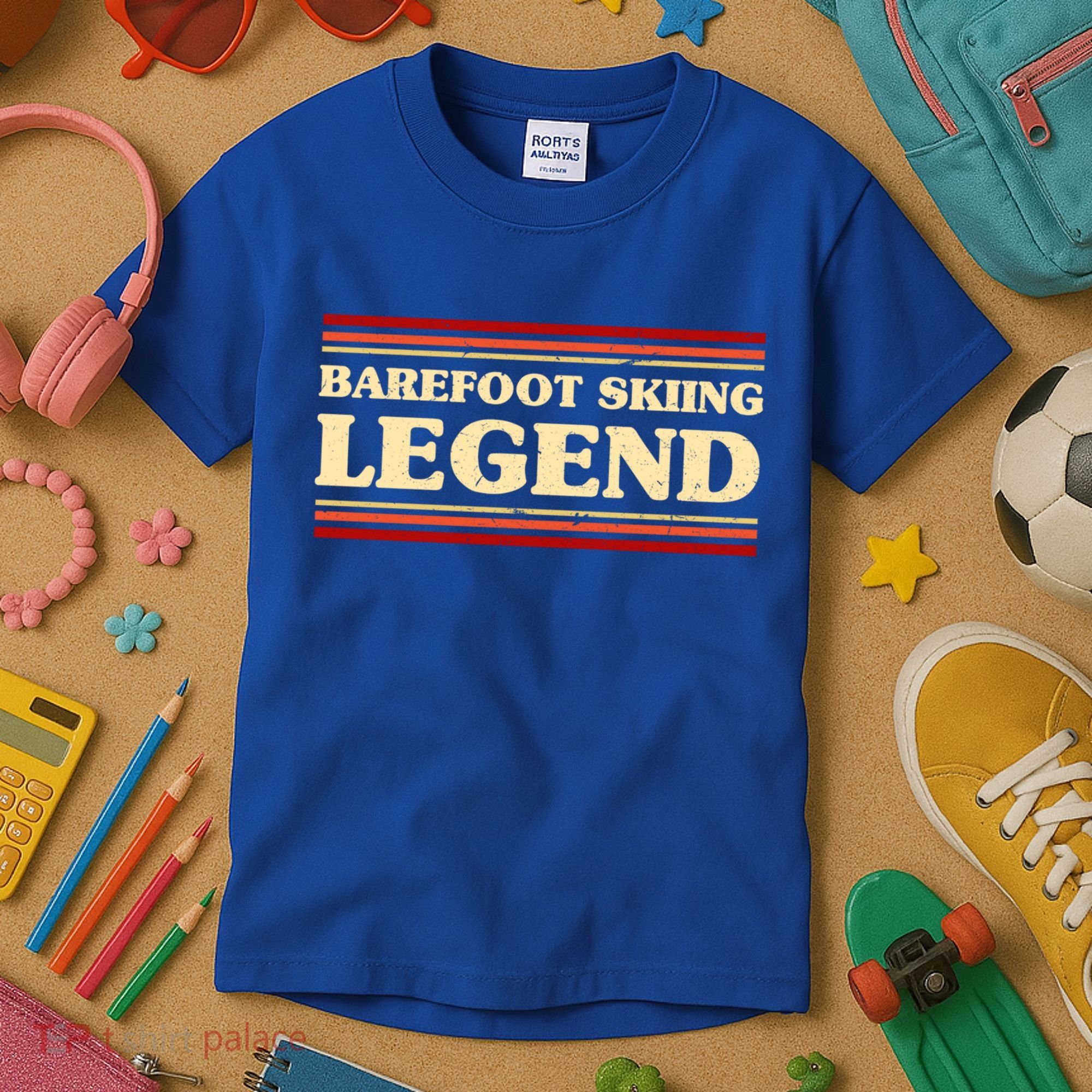 Barefoot Skiing Legend Barefooting Adventure Sports Gift Kids T-Shirt