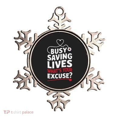 Busy Saving Lives What’S Your Excuse Icu Nurse Ornament