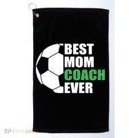 Best Soccer Mom Coach Ever Mother Soccer Mom Coach Gift Golf Towel thumb 0