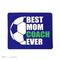 Best Soccer Mom Coach Ever Mother Soccer Mom Coach Gift Mousepad thumb 0