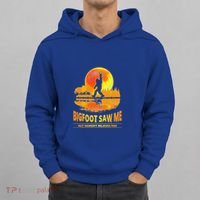Bigfoot Saw Me But Nobody Believes Him Funny Halloween Hoodie thumb 0
