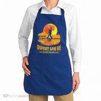 Bigfoot Saw Me But Nobody Believes Him Funny Halloween Apron thumb 2