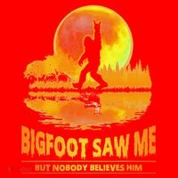 Bigfoot Saw Me But Nobody Believes Him Funny Halloween Santa Hat thumb 1