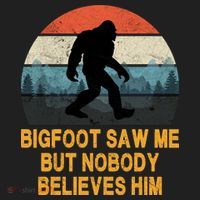 Bigfoot Saw Me But Nobody Believes Him Golf Towel thumb 3