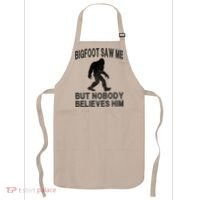Bigfoot Saw Me But Nobody Believes Him Apron thumb 0