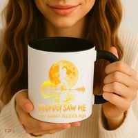 Bigfoot Saw Me But Nobody Believes Him Halloween Bigfoot Coffee Mug thumb 3