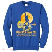 Bigfoot Saw Me But Nobody Believes Him Halloween Bigfoot Sweatshirt thumb 0