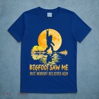 Bigfoot Saw Me But Nobody Believes Him Halloween Bigfoot T-Shirt thumb 5