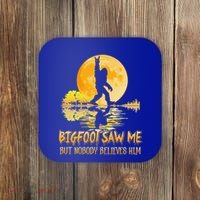 Bigfoot Saw Me But Nobody Believes Him Halloween Bigfoot Coaster thumb 0