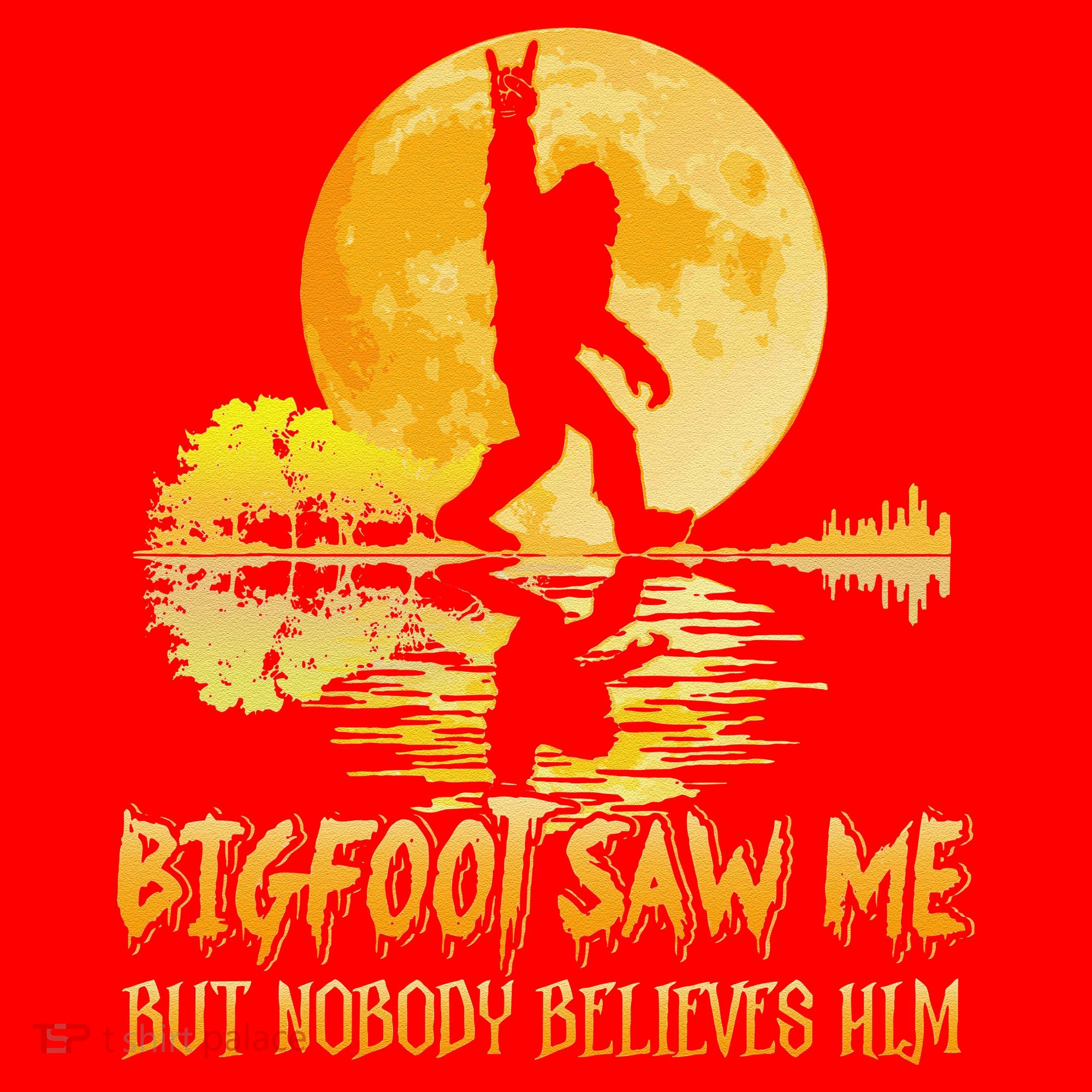 Bigfoot Saw Me But Nobody Believes Him Halloween Bigfoot Santa Hat