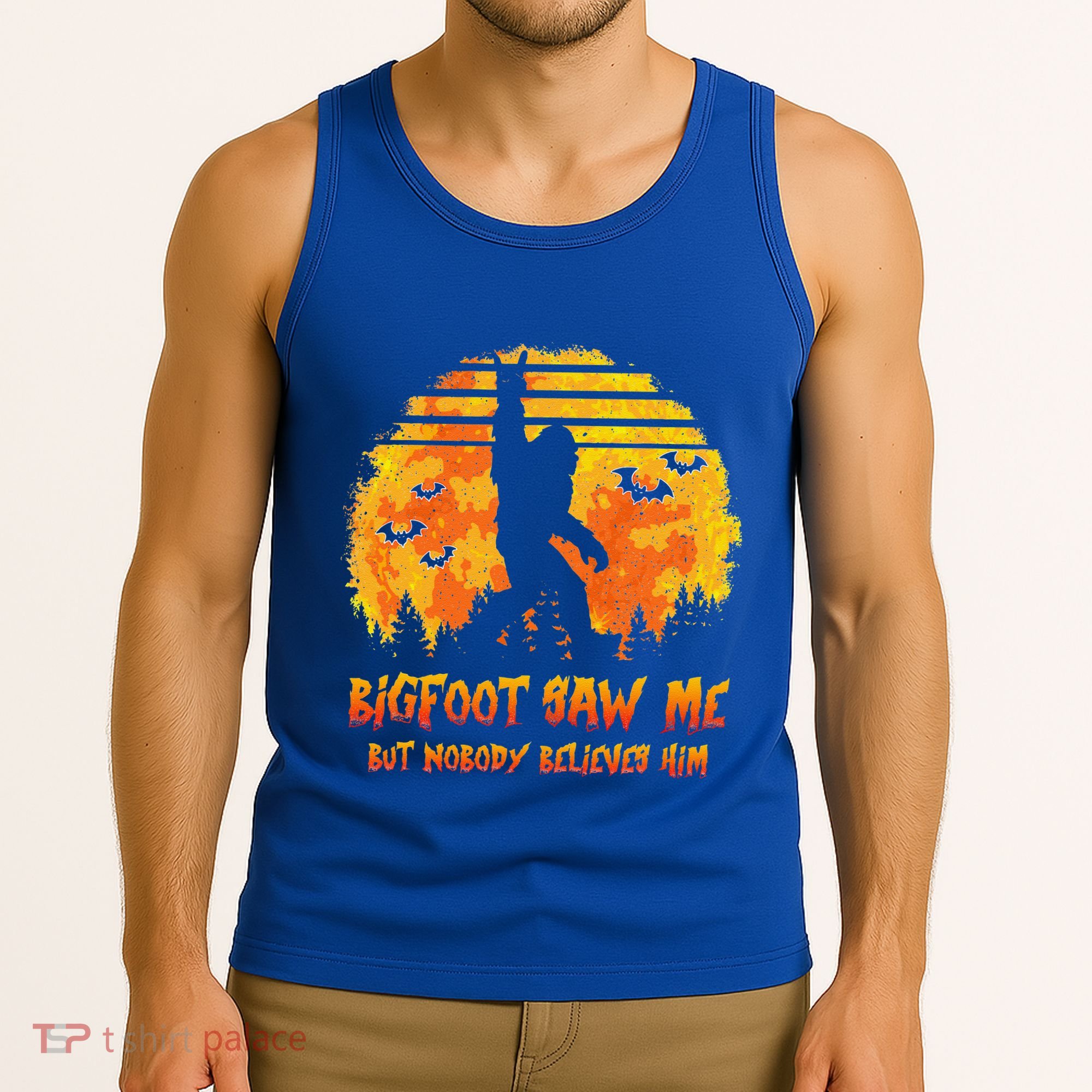 Bigfoot Saw Me But Nobody Believes Him Sasquatch Believer Tank Top