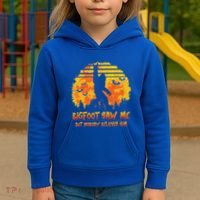 Bigfoot Saw Me But Nobody Believes Him Sasquatch Believer Kids Hoodie thumb 3