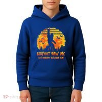 Bigfoot Saw Me But Nobody Believes Him Sasquatch Believer Kids Hoodie thumb 4