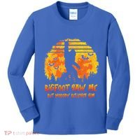 Bigfoot Saw Me But Nobody Believes Him Sasquatch Believer Kids Long Sleeve Shirt thumb 0