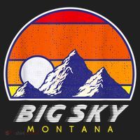 Big Sky Montana USA Ski Resort 1980s Retro Collection Women's Sweatshirt thumb 2