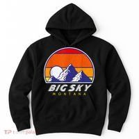 Big Sky Montana USA Ski Resort 1980s Retro Collection Hoodie thumb 0