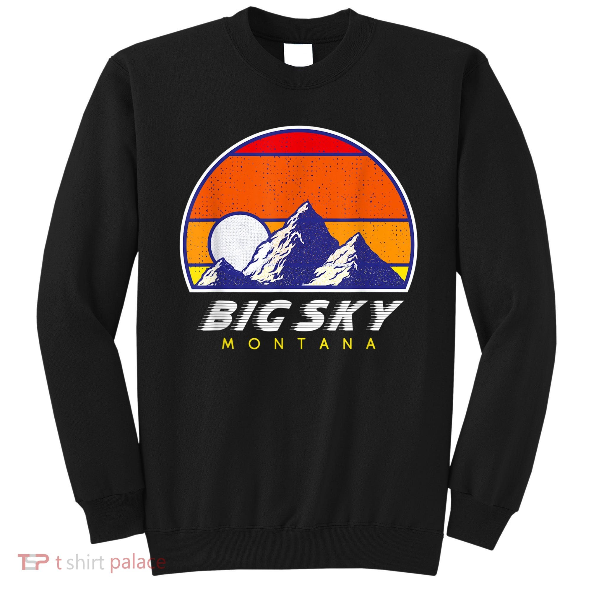 Big Sky Montana USA Ski Resort 1980s Retro Collection Sweatshirt