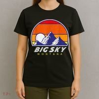 Big Sky Montana USA Ski Resort 1980s Retro Collection T-Shirt thumb 4