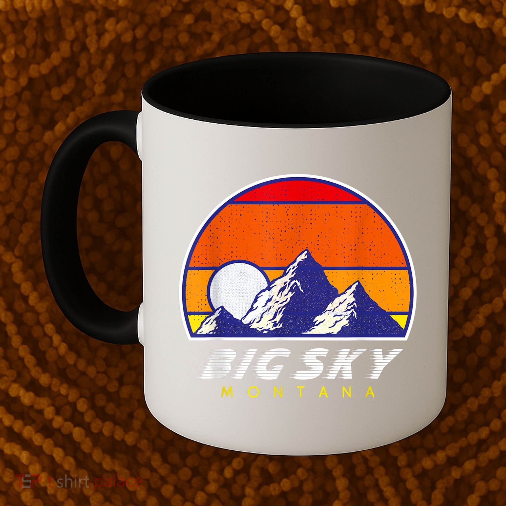 Big Sky Montana USA Ski Resort 1980s Retro Collection Coffee Mug