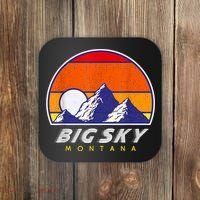 Big Sky Montana USA Ski Resort 1980s Retro Collection Coaster thumb 0