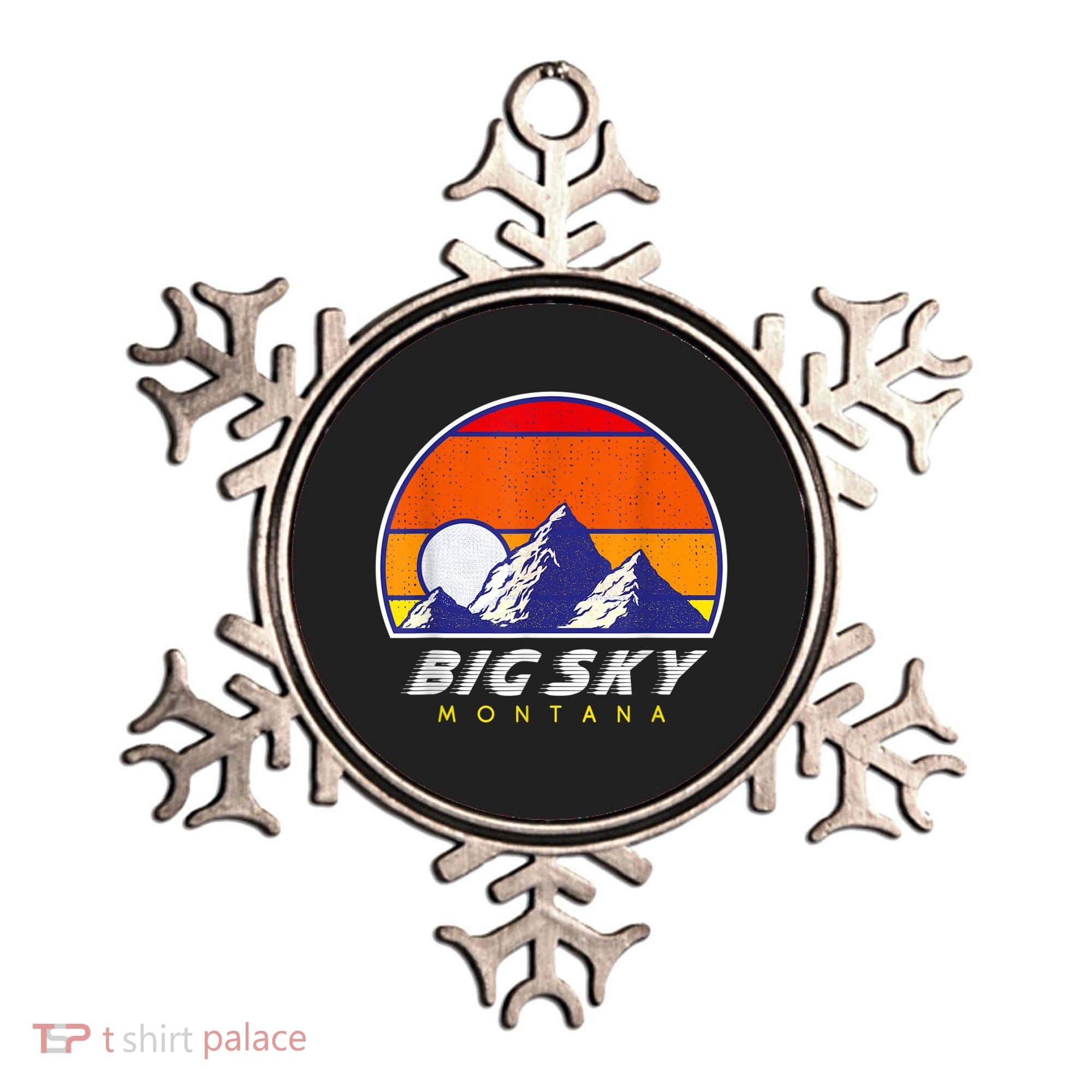 Big Sky Montana USA Ski Resort 1980s Retro Collection Ornament