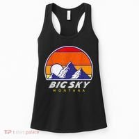 Big Sky Montana USA Ski Resort 1980s Retro Collection Women's Tank Top thumb 0