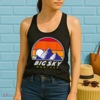 Big Sky Montana USA Ski Resort 1980s Retro Collection Women's Tank Top thumb 2