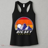 Big Sky Montana USA Ski Resort 1980s Retro Collection Women's Tank Top thumb 3