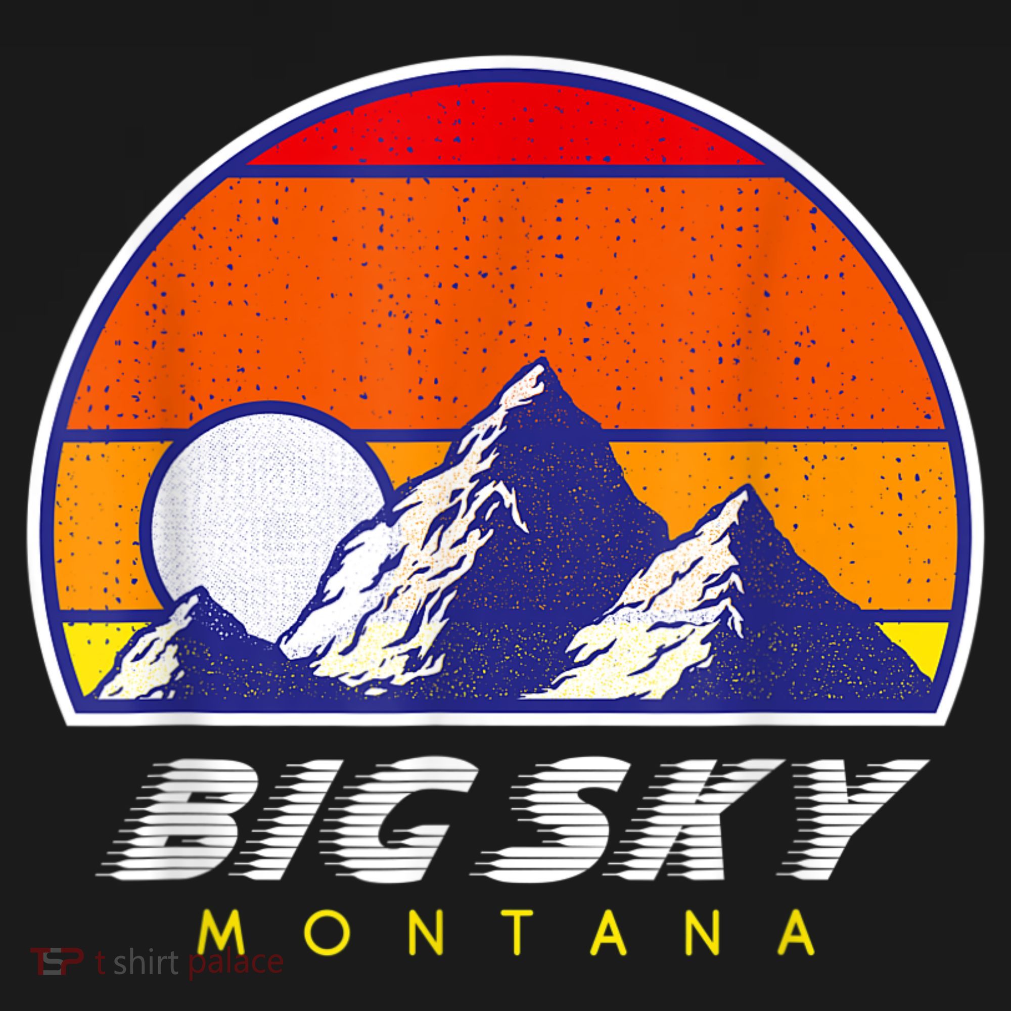 Big Sky Montana USA Ski Resort 1980s Retro Collection Women's Tank Top