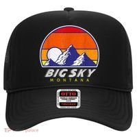 Big Sky Montana USA Ski Resort 1980s Retro Collection Hat thumb 0