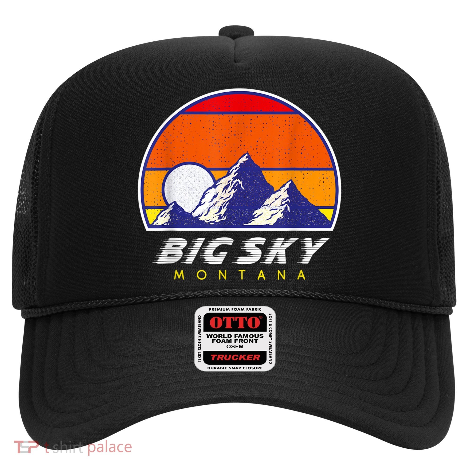 Big Sky Montana USA Ski Resort 1980s Retro Collection Hat