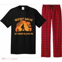 Bigfoot Saw Me But Nobody Believes Him Sasquatch Halloween Pajama Set thumb 0